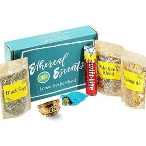 NEW Ethereal Escents Spiritual Cleansing Wellness + Balance Smudge Kit House
